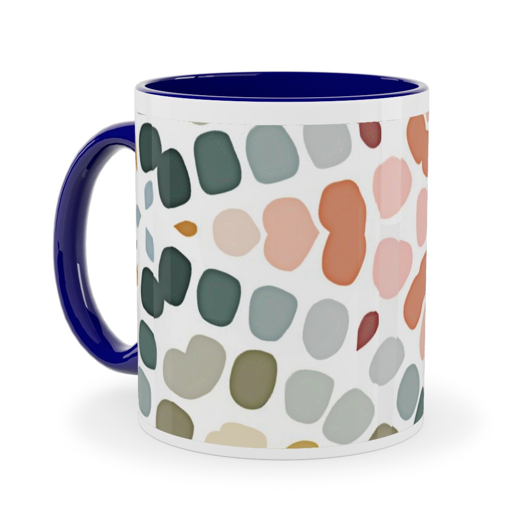 Abstract Mosaic - Multi Ceramic Mug, Blue, , 11oz, Multicolor