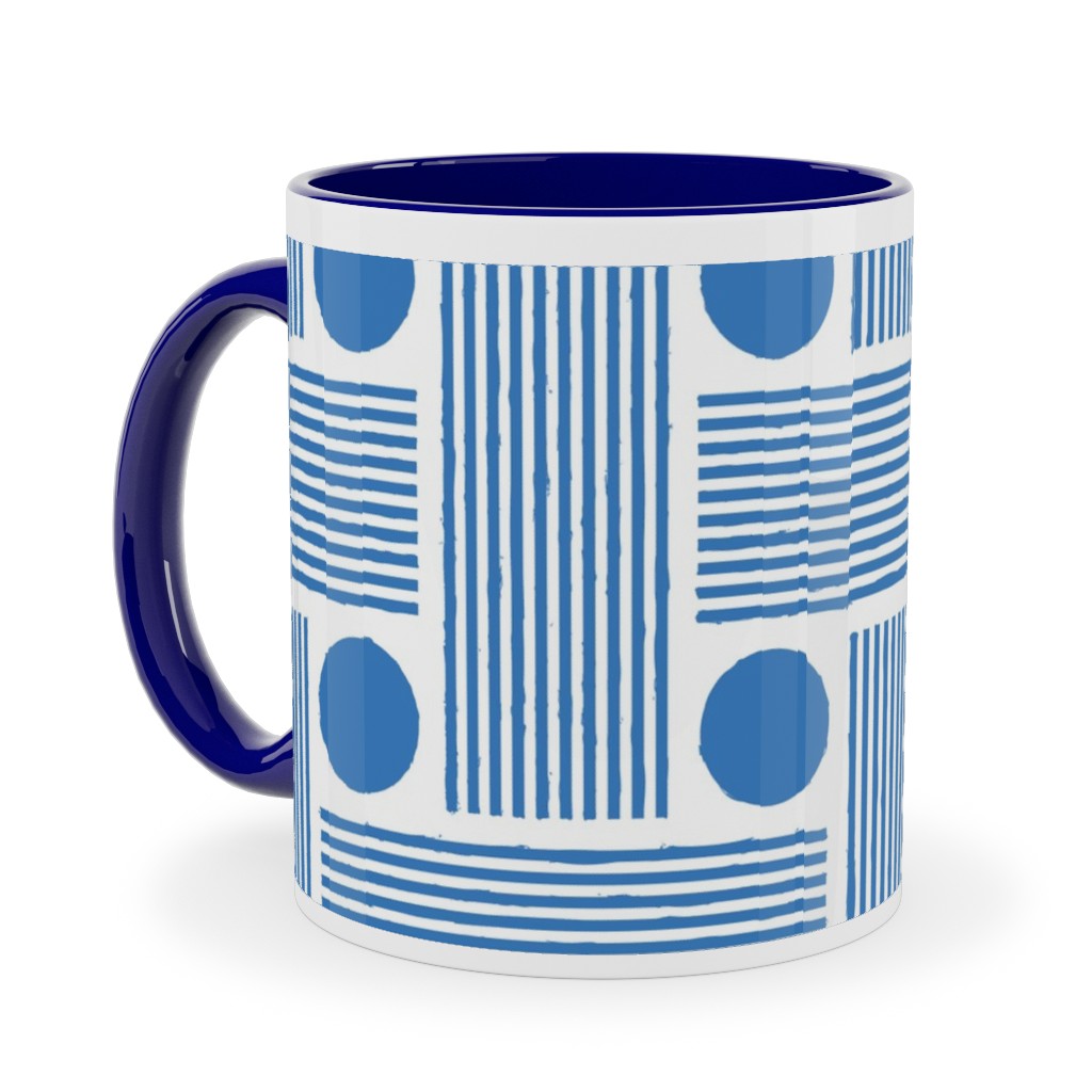 Blue Photo Mugs Beams  Blue Ceramic Mug Blue 11oz Blue True Blue