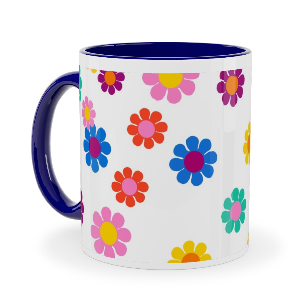 Groovy Flowers Coffee Tumbler