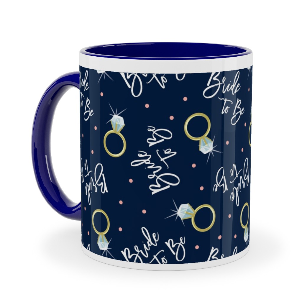 Bride To Be - Navy Ceramic Mug, Blue,  , 11oz, Blue