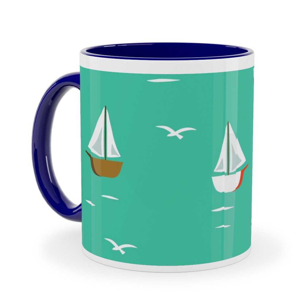 Boat Printed Mugs