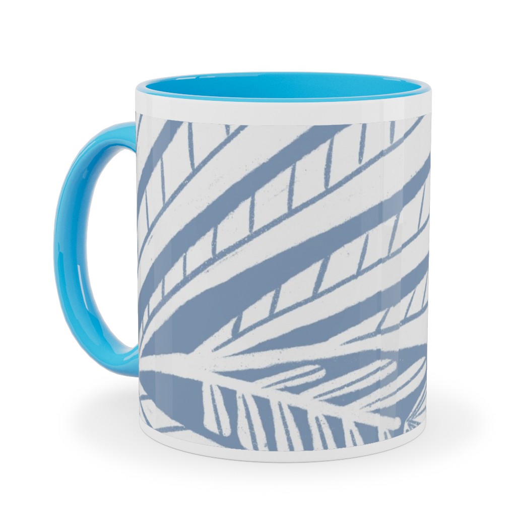 Irene - Blue Ceramic Mug, Light Blue,  , 11oz, Blue