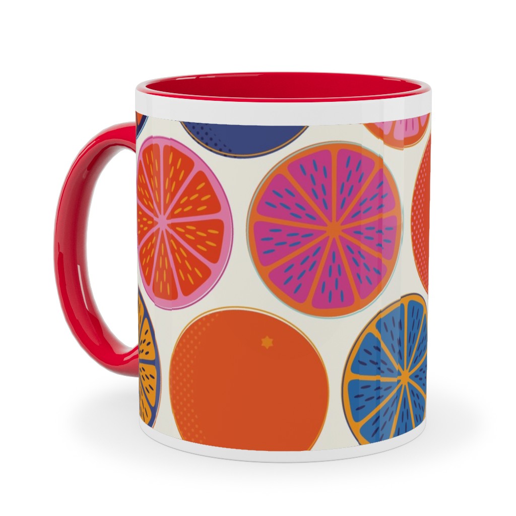 Orange Pop - Multi Ceramic Mug, Red, , 11oz, Multicolor