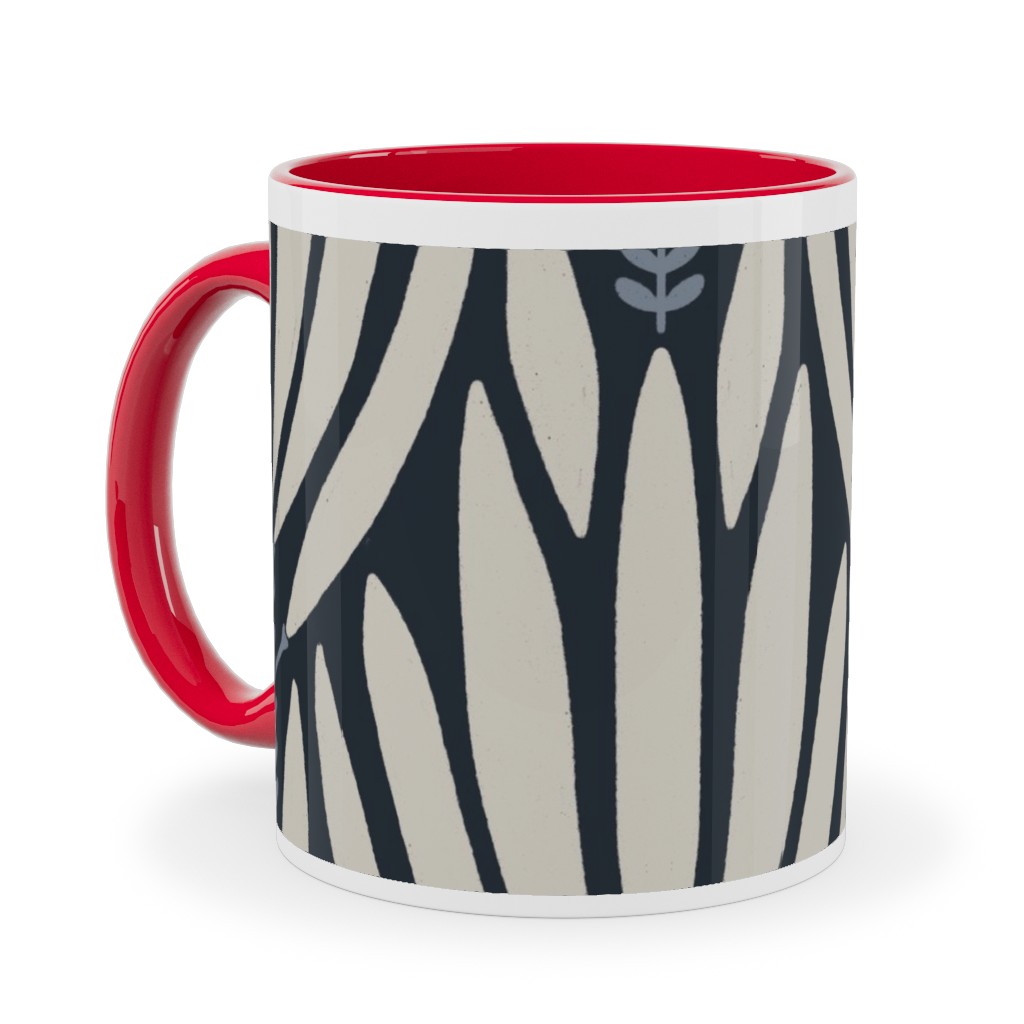Cleopatra - Beige Ceramic Mug, Red, , 11oz, Blue, True Blue