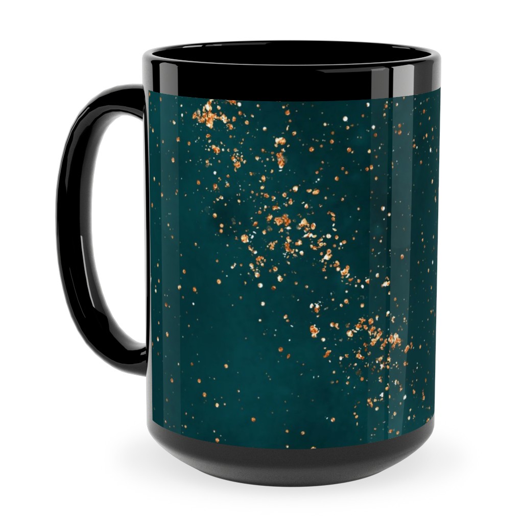 Stardust - Green Ceramic Mug, Black,  , 15oz, Green