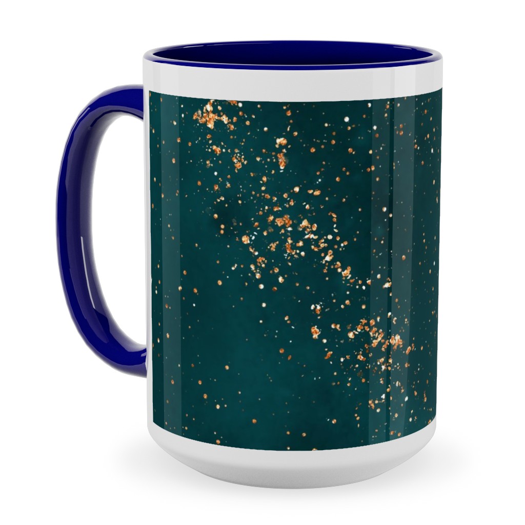 Stardust - Green Ceramic Mug, Blue, , 15oz, Green, Classic Green