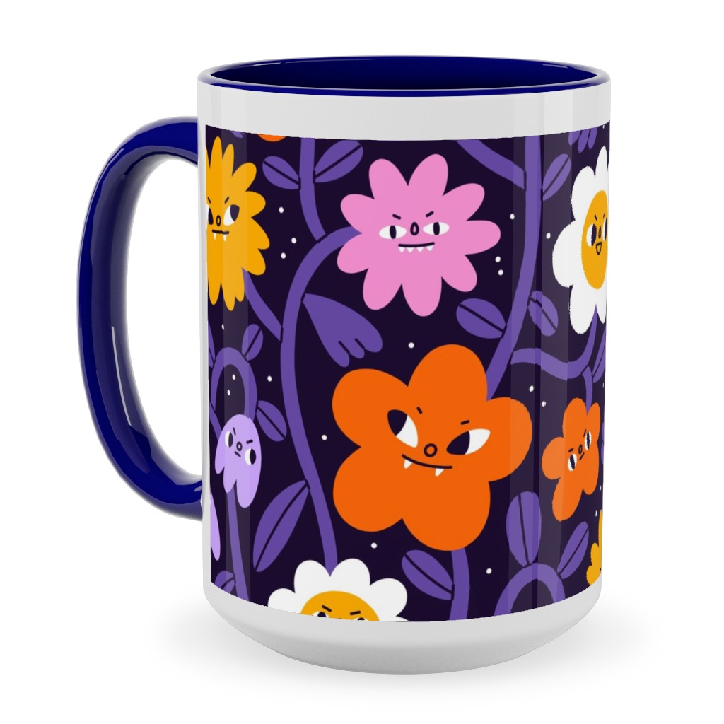 Extremely Wicked, Evil and Vile Halloween Garden - Purple Ceramic Mug, Blue, , 15oz, Purple, Purple