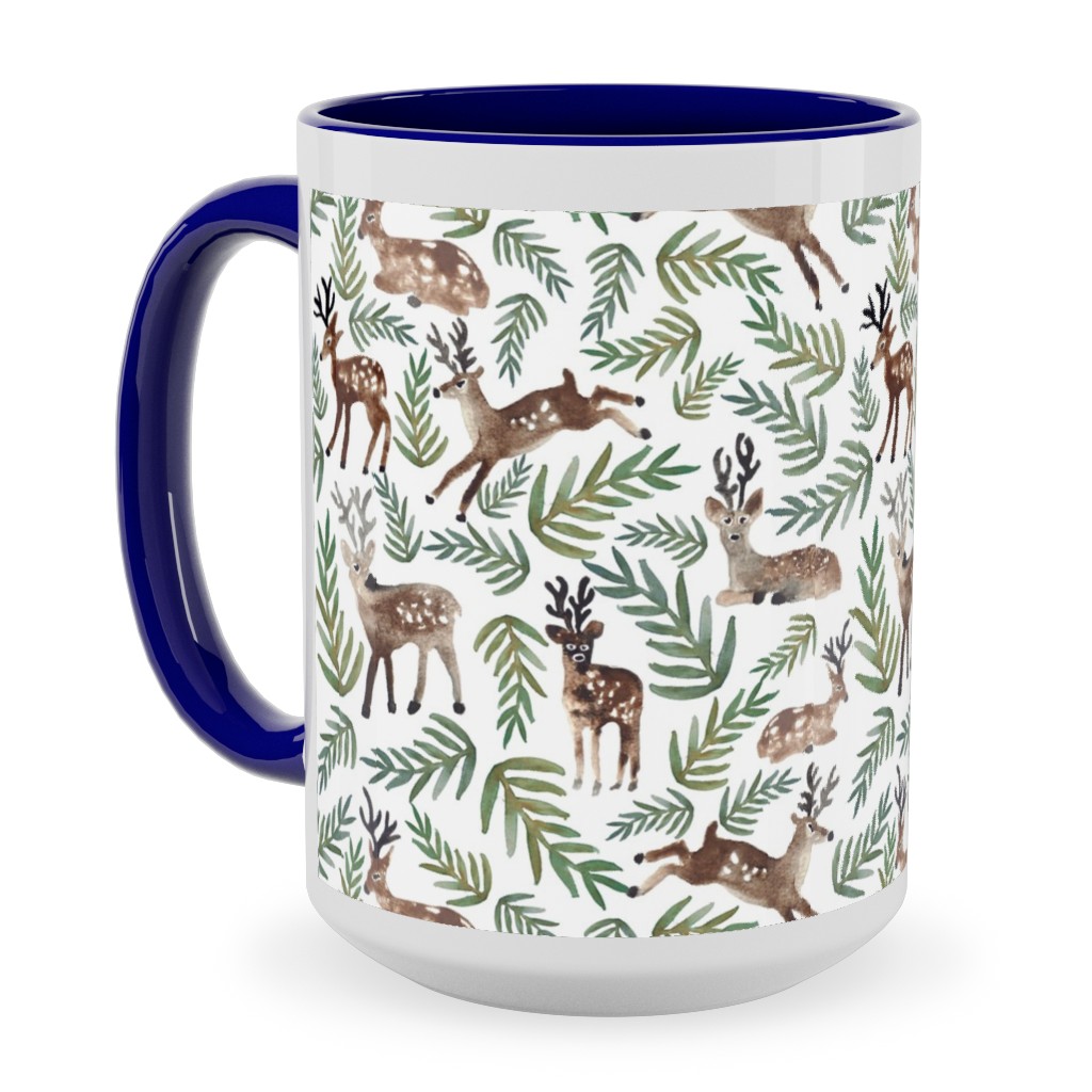 Loved Dearly - Green Ceramic Mug, Blue, , 15oz, Multicolor