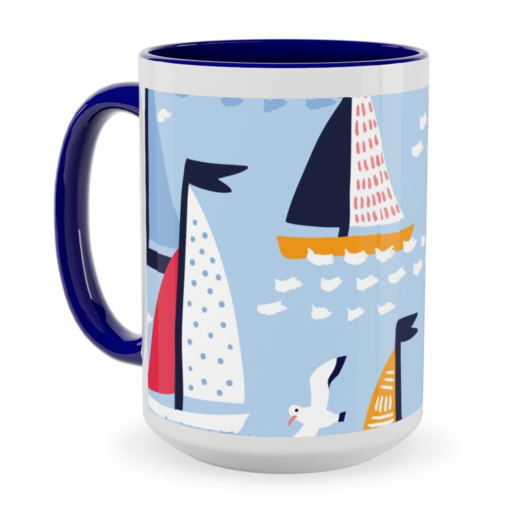 Regatta Ceramic Mug, Blue,  , 15oz, Blue