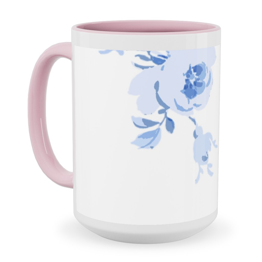 Emalyn Ceramic Mug, Pink, , 15oz, Blue, True Blue