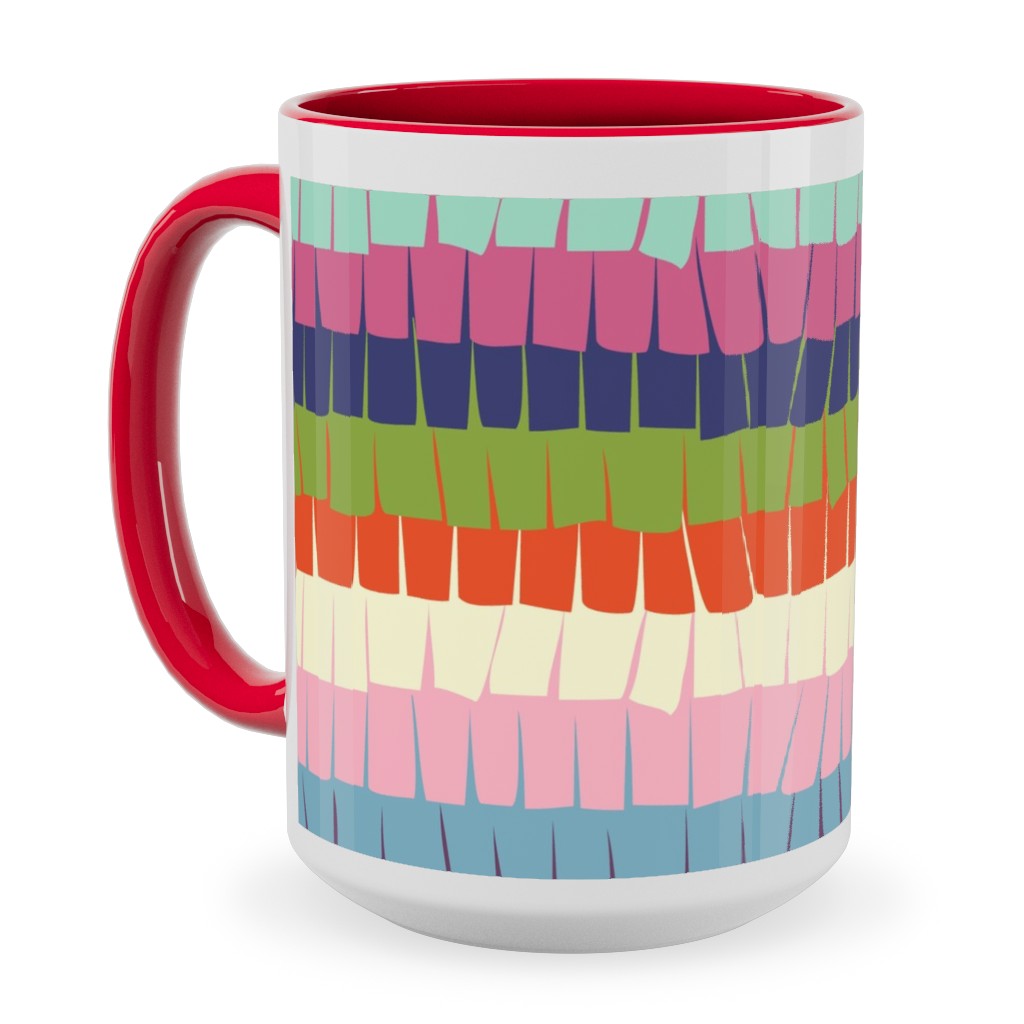 Piata Fiesta Party Ceramic Mug, Red, , 15oz, Multicolor