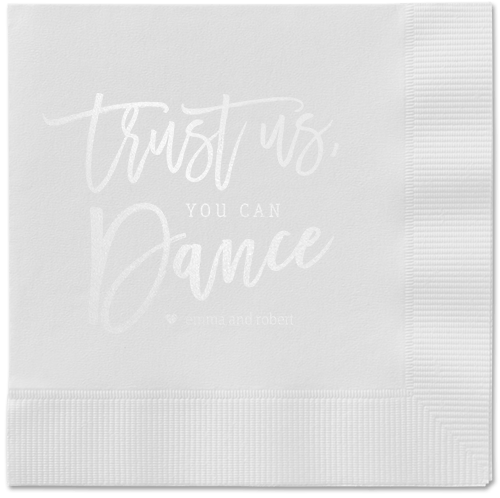Dance Along Napkins, White, White, White