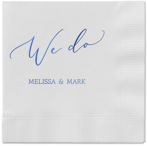 Snapshot Serenity Napkin, Blue, White