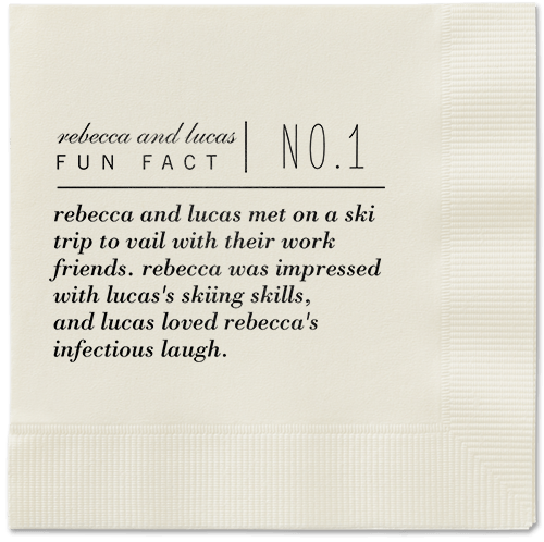 Fascinating Story Napkins, Black, Ecru, Black