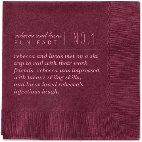 Fascinating Story Napkins, Pink, Berry