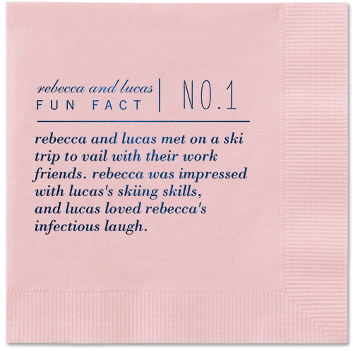 Fascinating Story Napkins, Blue, Blush, Midnight