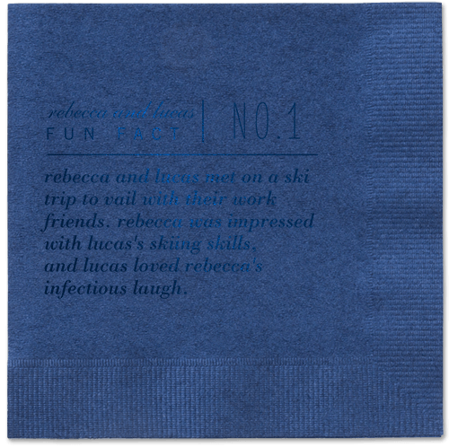 Fascinating Story Napkins, Blue, Navy, Midnight