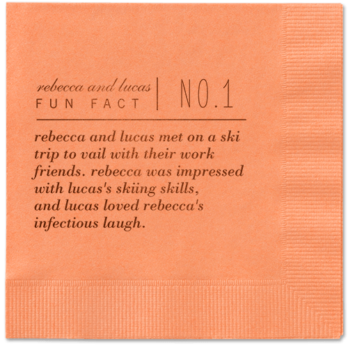 Fascinating Story Napkins, Brown, Coral, Mocha