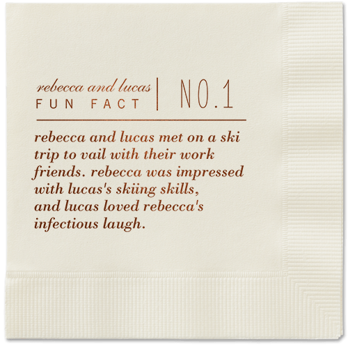 Fascinating Story Napkins, Brown, Ecru, Mocha