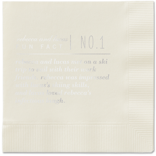 Fascinating Story Napkins, Grey, Ecru