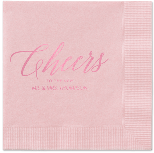 Hearty Clink Napkins, Pink, Blush
