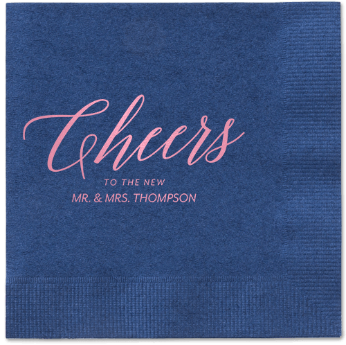 Hearty Clink Napkins, Pink, Navy, Blush