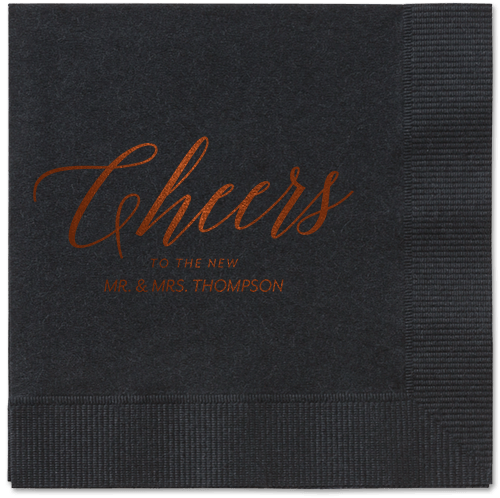 Hearty Clink Napkins, Brown, Black, Mocha