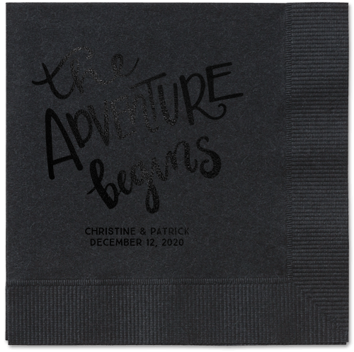 Remarkable Adventure Napkins, Black, Black, Black