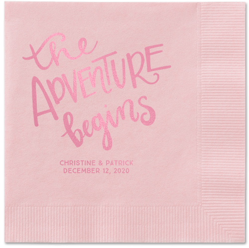Remarkable Adventure Napkins, Pink, Blush, Blush