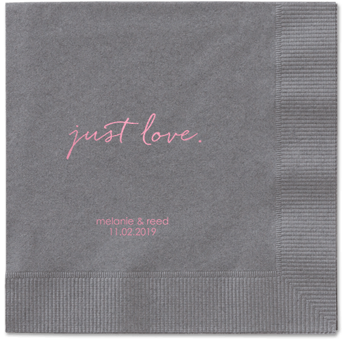 Romantic Delight Napkins, Pink, Pewter, Blush