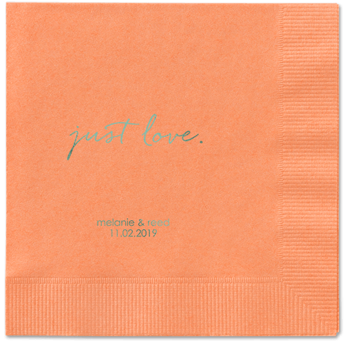 Romantic Delight Napkins, Green, Coral, Sage