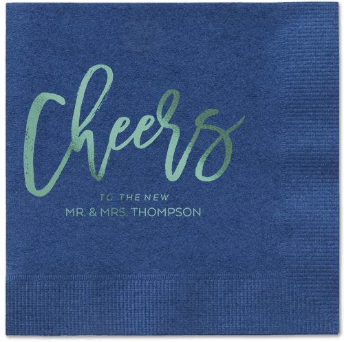 Spirited Toast Napkins, Green, Navy, Sage