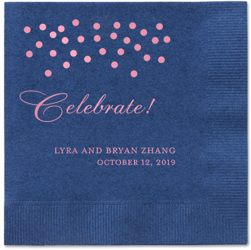 Diamond Sky Napkins, Pink, Navy, Blush