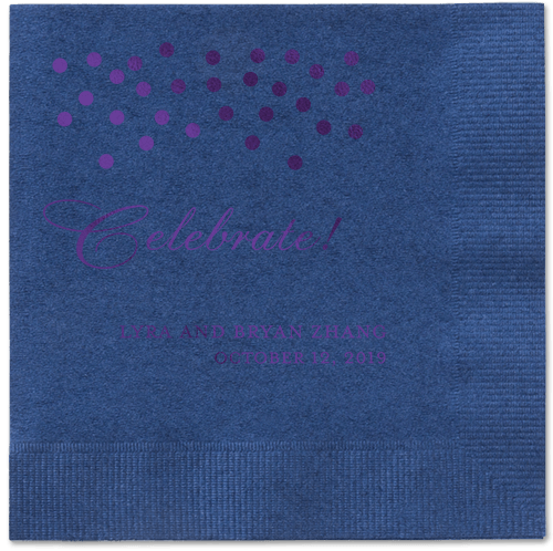 Diamond Sky Napkins, Purple, Navy, Purple