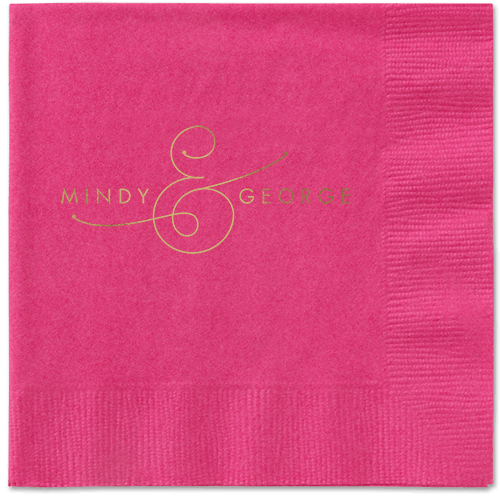 Gorgeous Couple Napkins, Yellow, Magenta