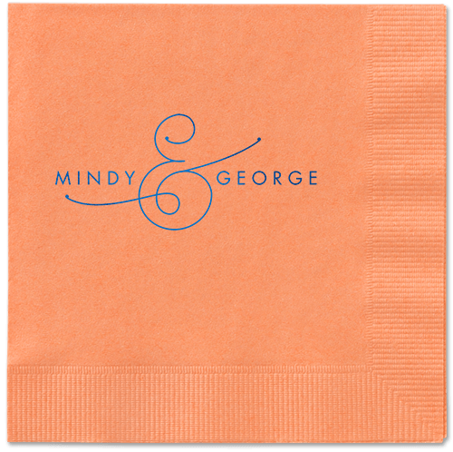 Gorgeous Couple Napkins, Blue, Coral