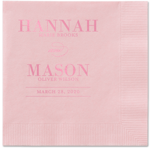 Divine Elegance Napkins, Pink, Blush, Blush