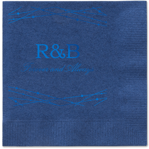 Glowing Bright Napkins, Blue, Navy