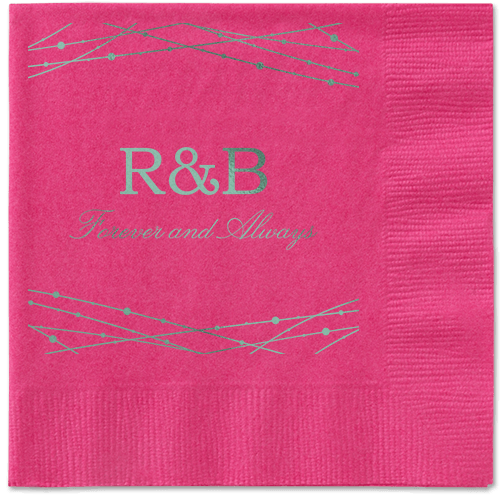 Glowing Bright Napkins, Green, Magenta