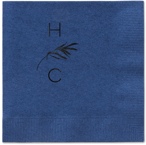 Tropical Herald Napkin, Black, Navy, Black