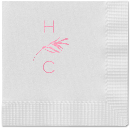 Tropical Herald Napkin, Pink, White