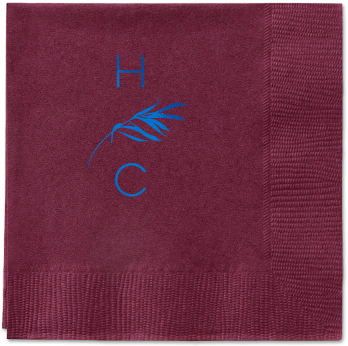 Tropical Herald Napkin, Blue, Berry