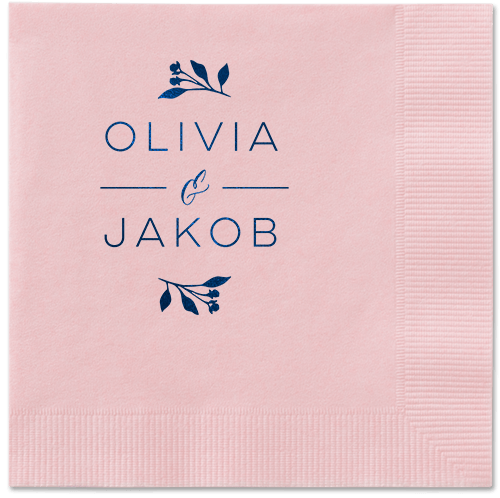Delicate Blooms Napkin, Blue, Blush