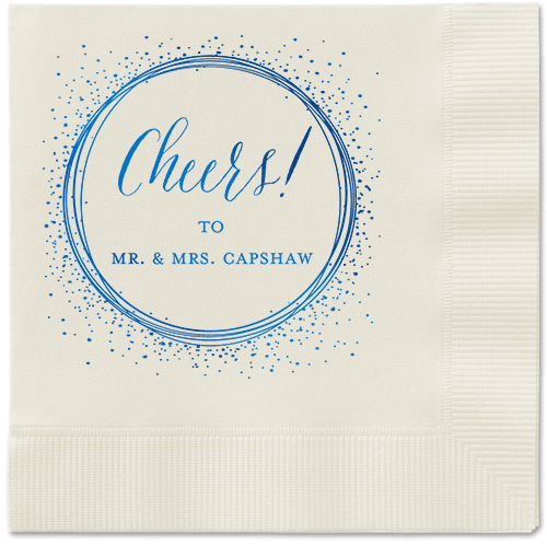 Resplendent Night Napkin, Blue, Ecru
