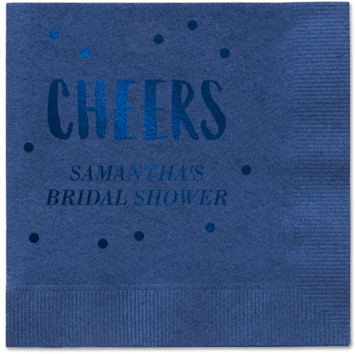 Bubbly Brunch Napkin, Blue, Navy, Midnight