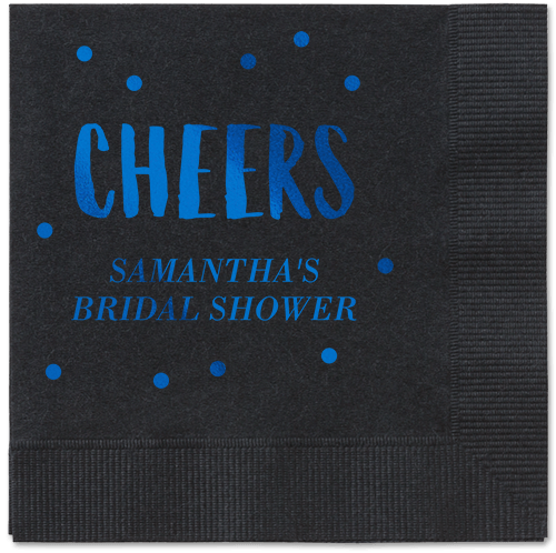 Personalized Blue Napkins