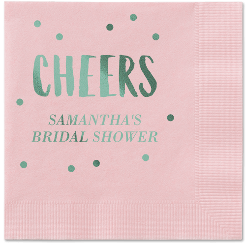 Bubbly Brunch Napkin, Green, Blush, Sage