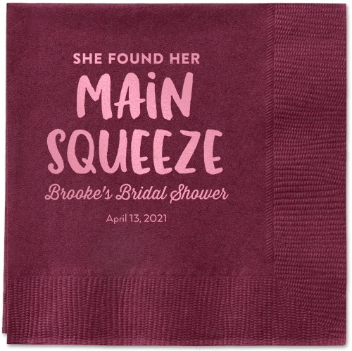 Main Squeeze Napkin, Pink, Berry