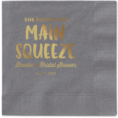 Main Squeeze Napkin, Yellow, Pewter