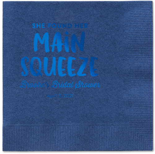 Main Squeeze Napkin, Blue, Navy